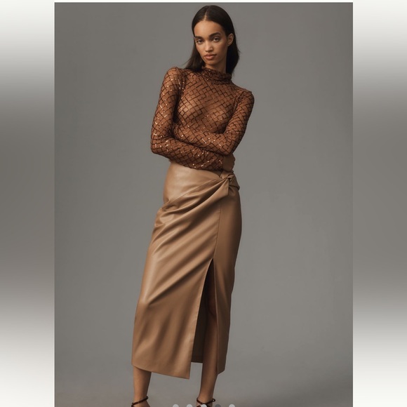 Nwt pilcro sequin mesh top - Picture 4 of 6